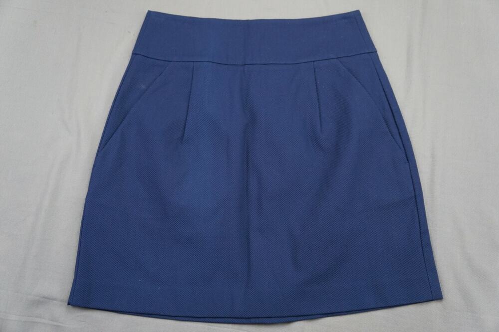 Theory Lacey B_Ivona Jaquard Stretch Cotton Skirt Back Zip Size 2